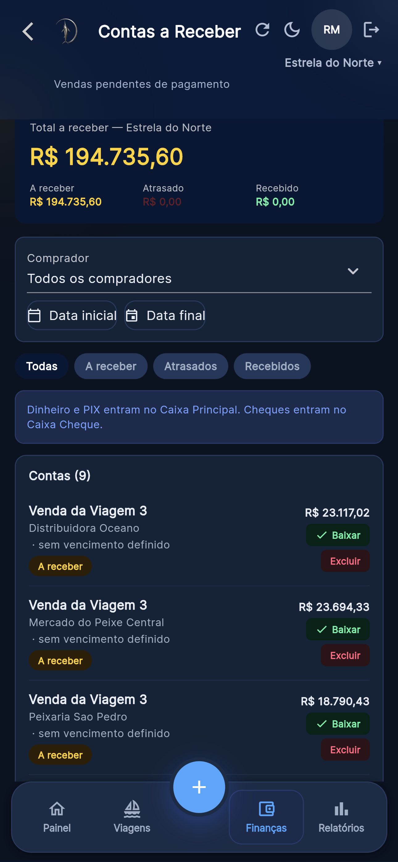 Contas a receber